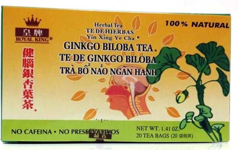 Royal King Ginkgo Biloba Herbal Tea - 20 Bags - Image 1